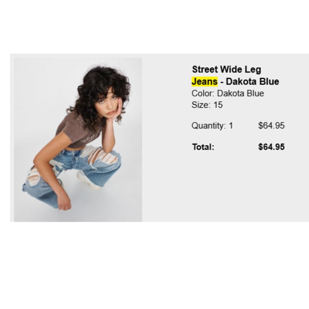 Ladies Garage Street Wide Leg Jeans- size 15/32- High Waisted - Picture 2 of 7